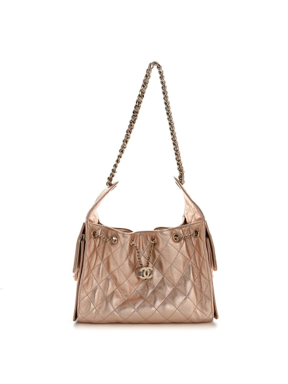 Metallic Caviar Quilted Small Chanel 25 #304085C89B
